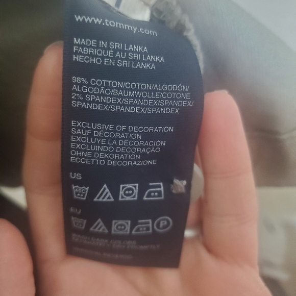 Tommy Hilfiger  Jacket Khaki Zip Button Down Pockets Drawstring - Picture 8 of 9